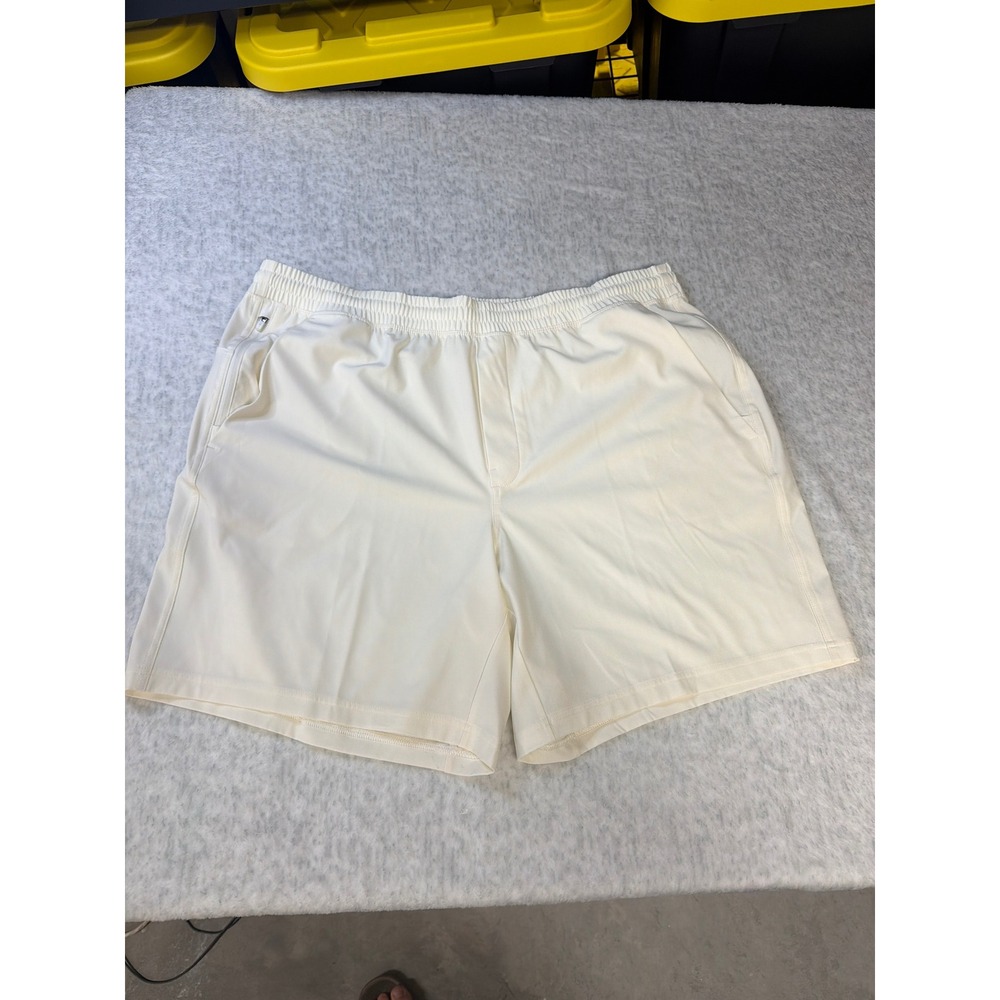 VRST Mens 7 Inch All-In Unlined Short Cream White Small VRST-F25-JK-TRN11 NWT